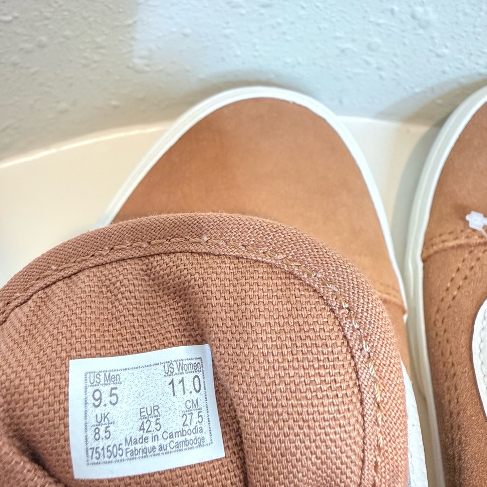 Vans Old Skool Unisex Pig Suede Tortoise Shell Sneakers W 11 M 9.5 NWT - Picture 15 of 16